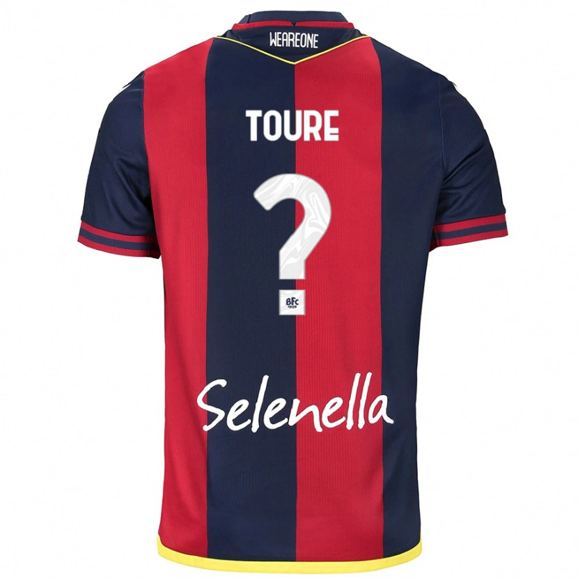 Danxen Enfant Maillot Mohamed Toure #0 Rouge Bleu Royal Tenues Domicile 2024/25 T-Shirt