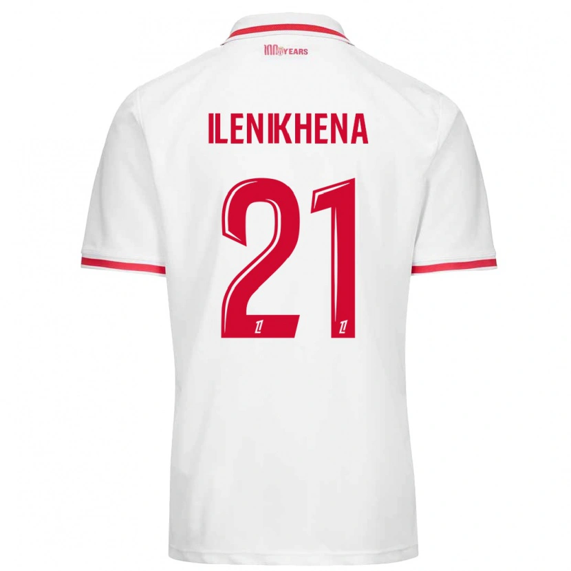 Danxen Enfant Maillot George Ilenikhena #21 Blanc Rouge Tenues Domicile 2024/25 T-Shirt