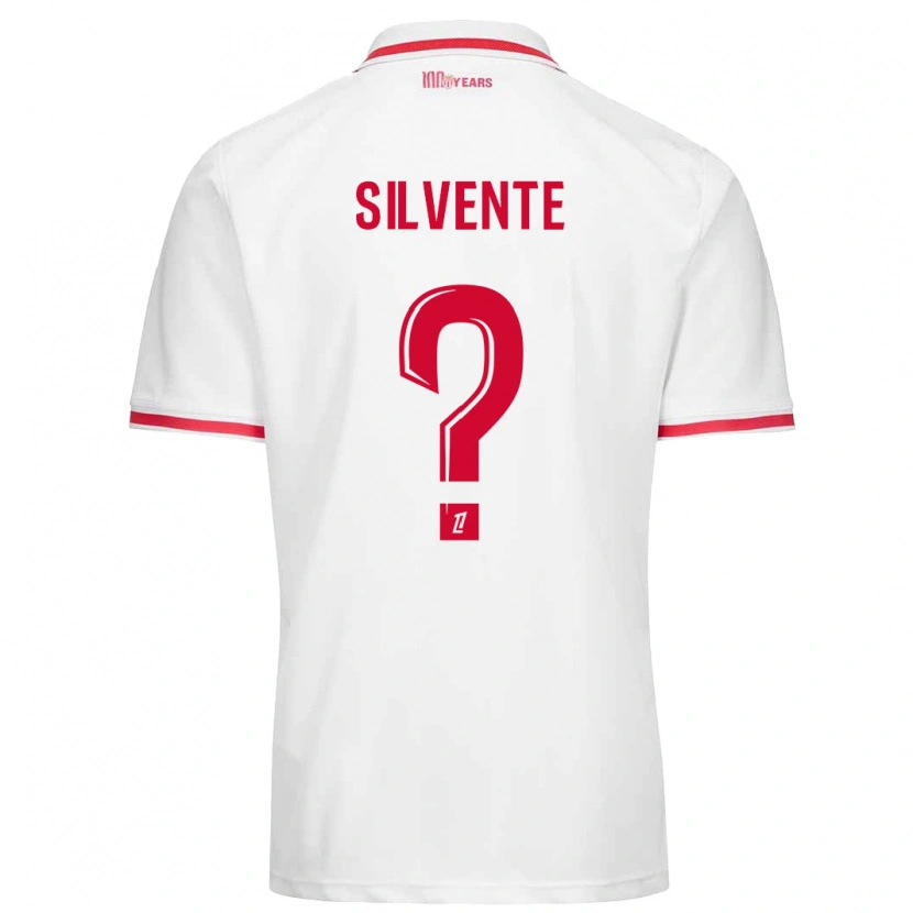 Danxen Enfant Maillot Joris Silvente #0 Blanc Rouge Tenues Domicile 2024/25 T-Shirt