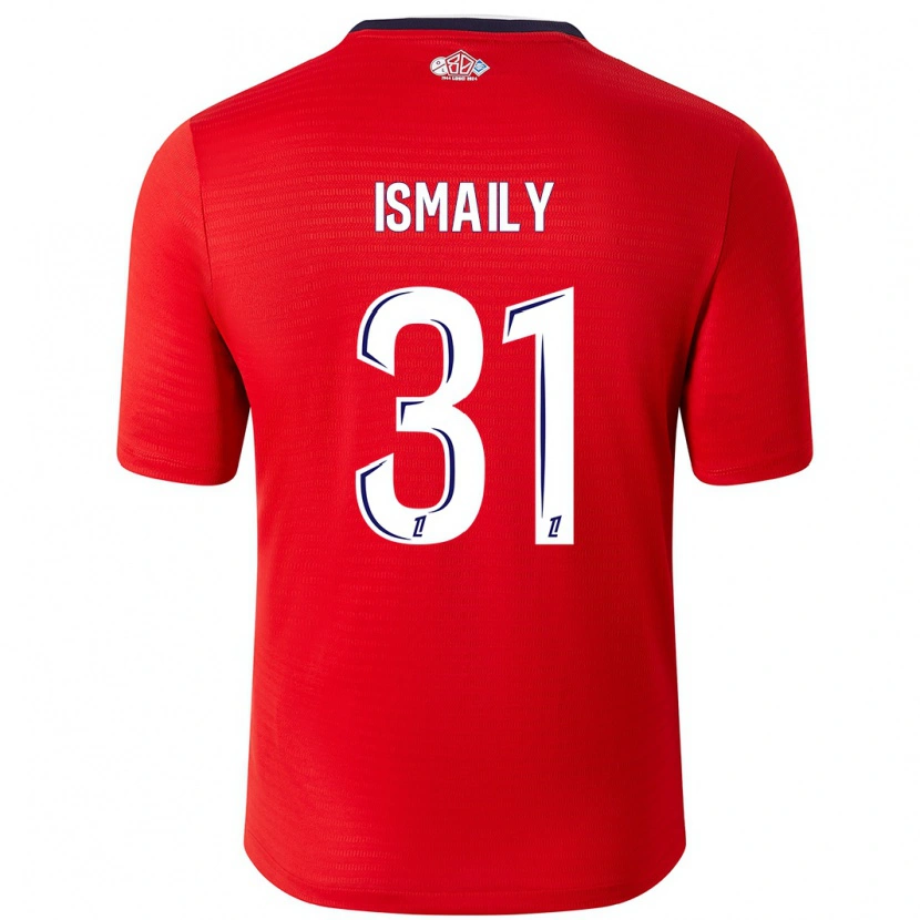 Danxen Enfant Maillot Ismaily #31 Rouge Blanc Tenues Domicile 2024/25 T-Shirt