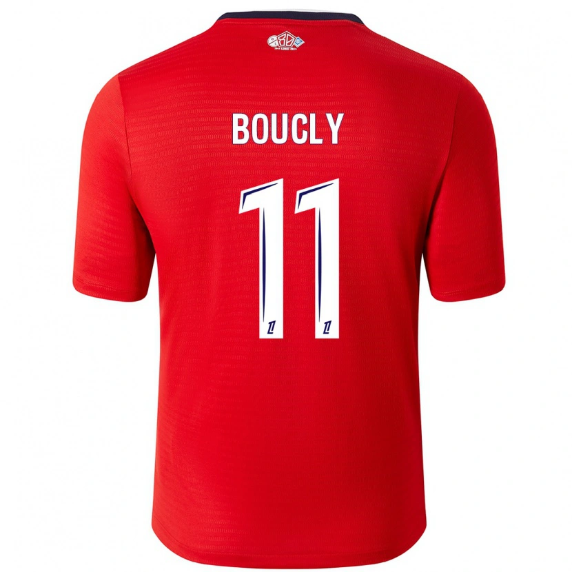 Danxen Enfant Maillot Maïté Boucly #11 Rouge Blanc Tenues Domicile 2024/25 T-Shirt