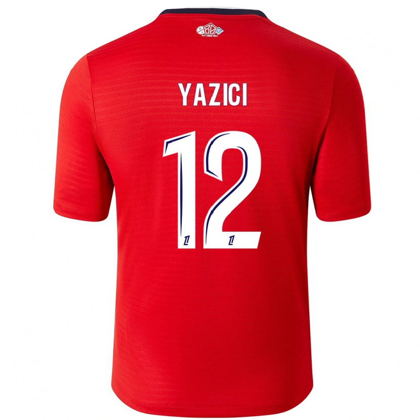 Danxen Enfant Maillot Yusuf Yazici #12 Rouge Blanc Tenues Domicile 2024/25 T-Shirt