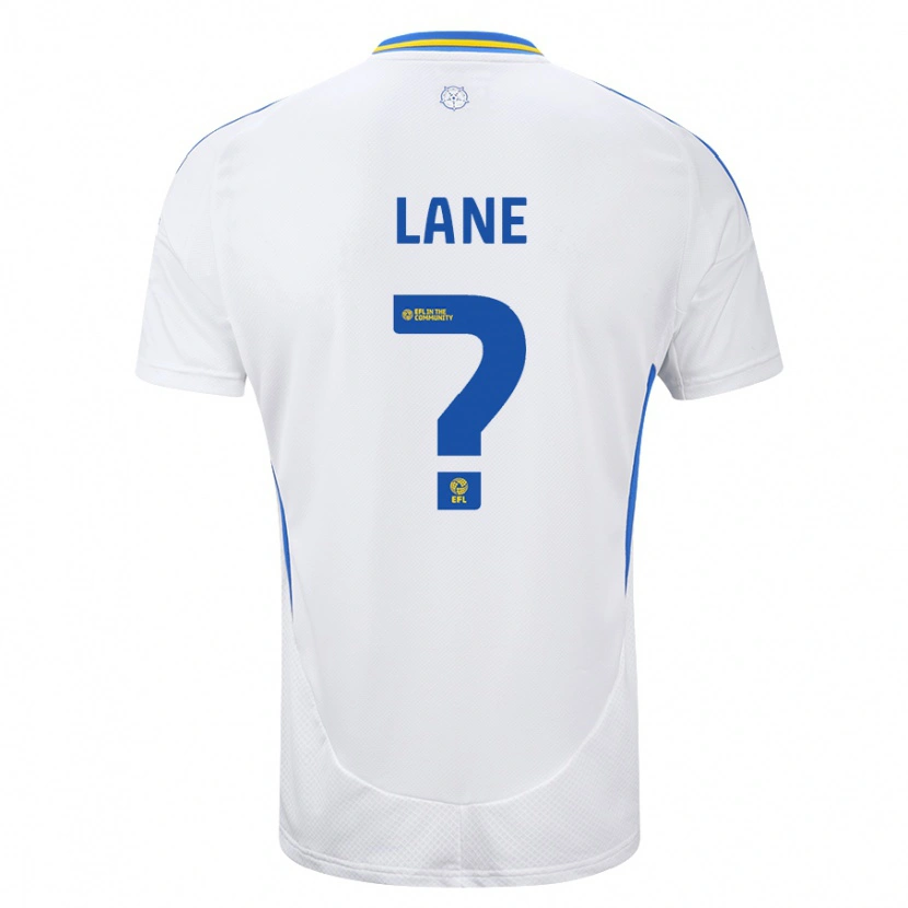 Danxen Enfant Maillot Freddie Lane #0 Blanc Bleu Tenues Domicile 2024/25 T-Shirt