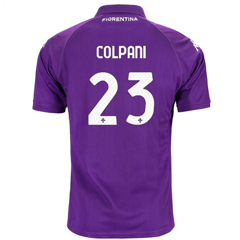 Danxen Enfant Maillot Andrea Colpani #23 Violet Tenues Domicile 2024/25 T-Shirt