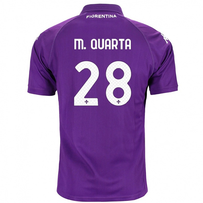 Danxen Enfant Maillot Lucas Martínez Quarta #28 Violet Tenues Domicile 2024/25 T-Shirt