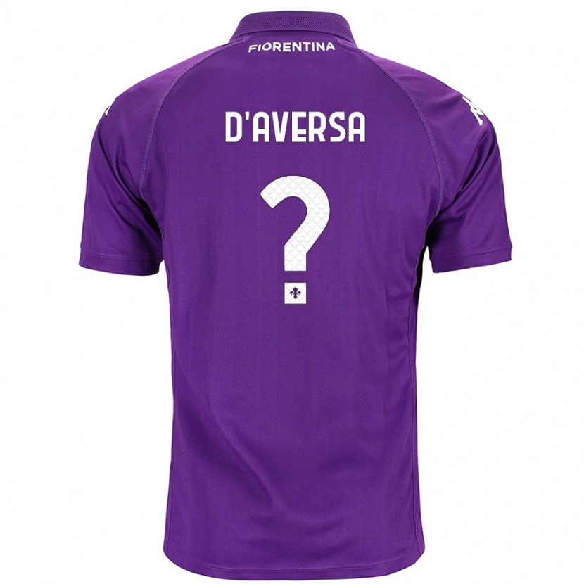 Danxen Enfant Maillot Simone D'aversa #0 Violet Tenues Domicile 2024/25 T-Shirt