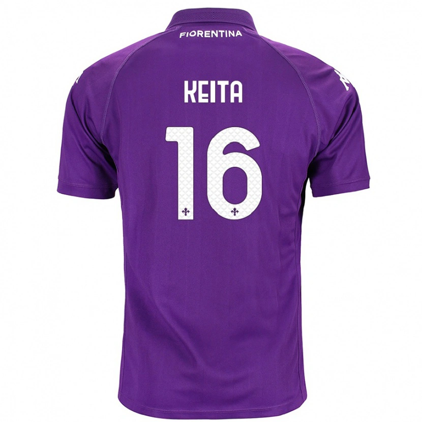 Danxen Enfant Maillot Bala Keita #16 Violet Tenues Domicile 2024/25 T-Shirt