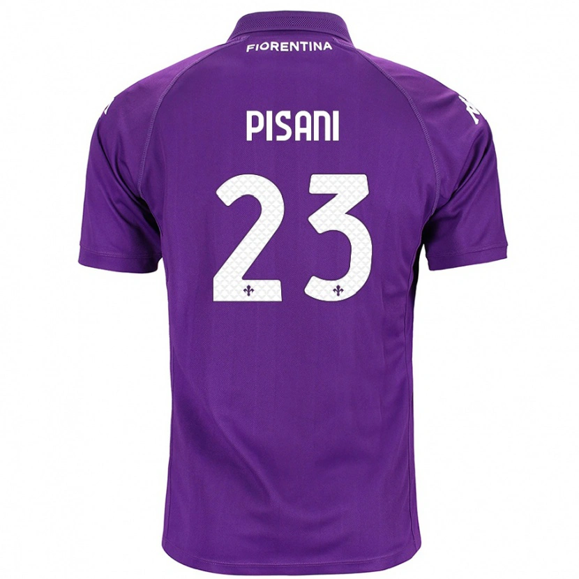 Danxen Enfant Maillot Diego Pisani #23 Violet Tenues Domicile 2024/25 T-Shirt