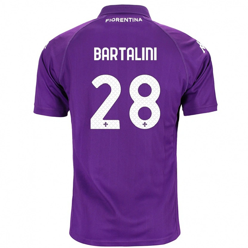 Danxen Enfant Maillot Viola Bartalini #28 Violet Tenues Domicile 2024/25 T-Shirt