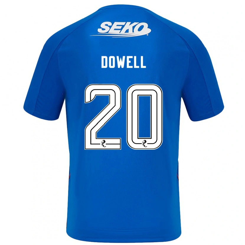 Danxen Enfant Maillot Kieran Dowell #20 Bleu Foncé Tenues Domicile 2024/25 T-Shirt