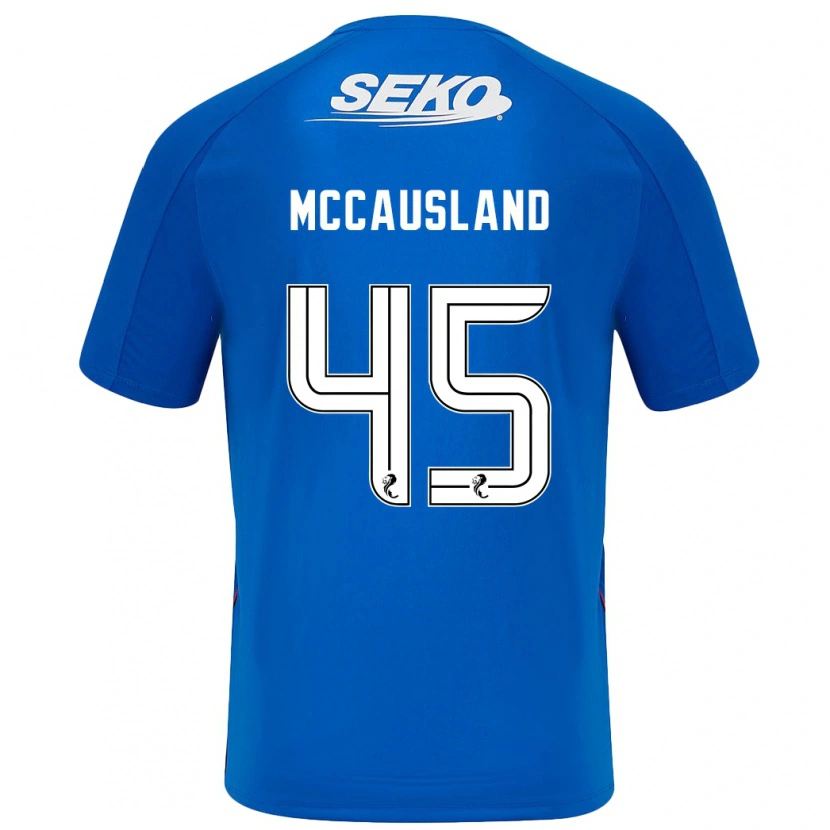 Danxen Enfant Maillot Ross Mccausland #45 Bleu Foncé Tenues Domicile 2024/25 T-Shirt