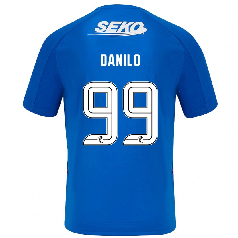 Danxen Enfant Maillot Danilo #99 Bleu Foncé Tenues Domicile 2024/25 T-Shirt