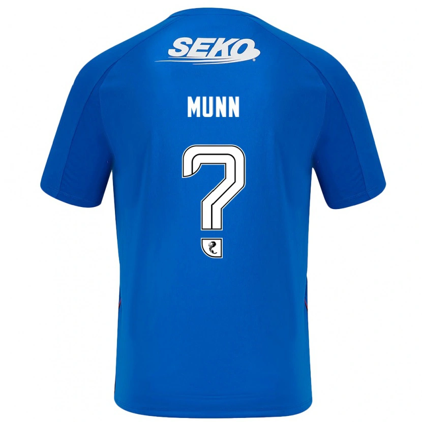 Danxen Enfant Maillot Mason Munn #0 Bleu Foncé Tenues Domicile 2024/25 T-Shirt