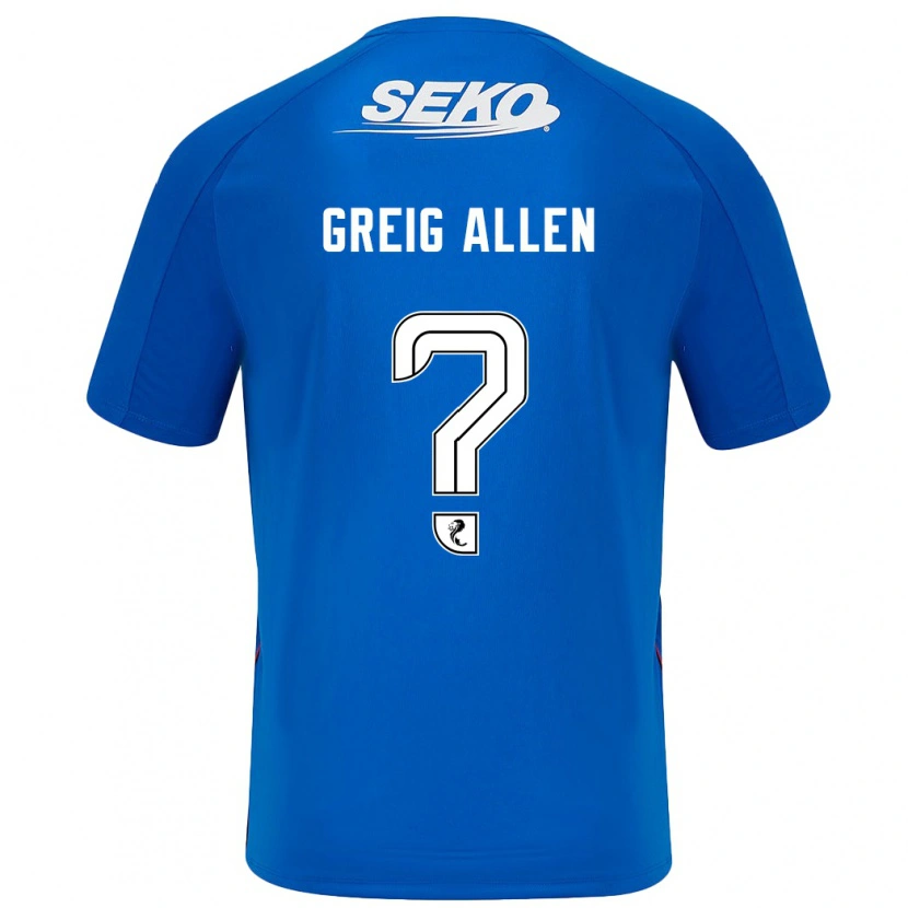 Danxen Enfant Maillot Greig Allen #0 Bleu Foncé Tenues Domicile 2024/25 T-Shirt