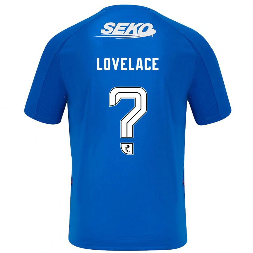 Danxen Enfant Maillot Zak Lovelace #0 Bleu Foncé Tenues Domicile 2024/25 T-Shirt