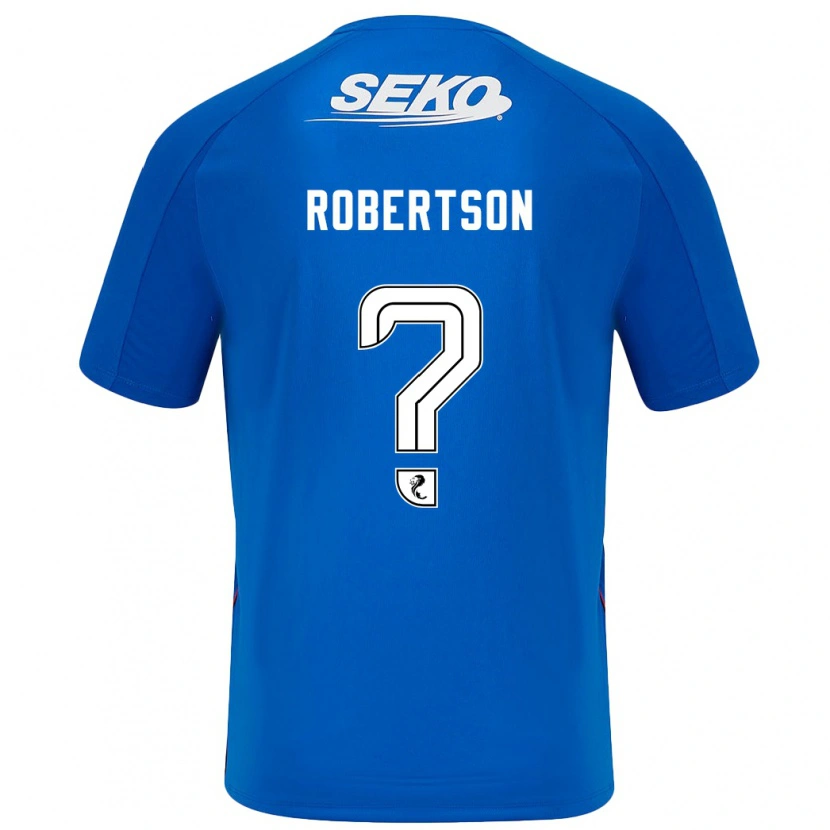 Danxen Enfant Maillot Kerr Robertson #0 Bleu Foncé Tenues Domicile 2024/25 T-Shirt