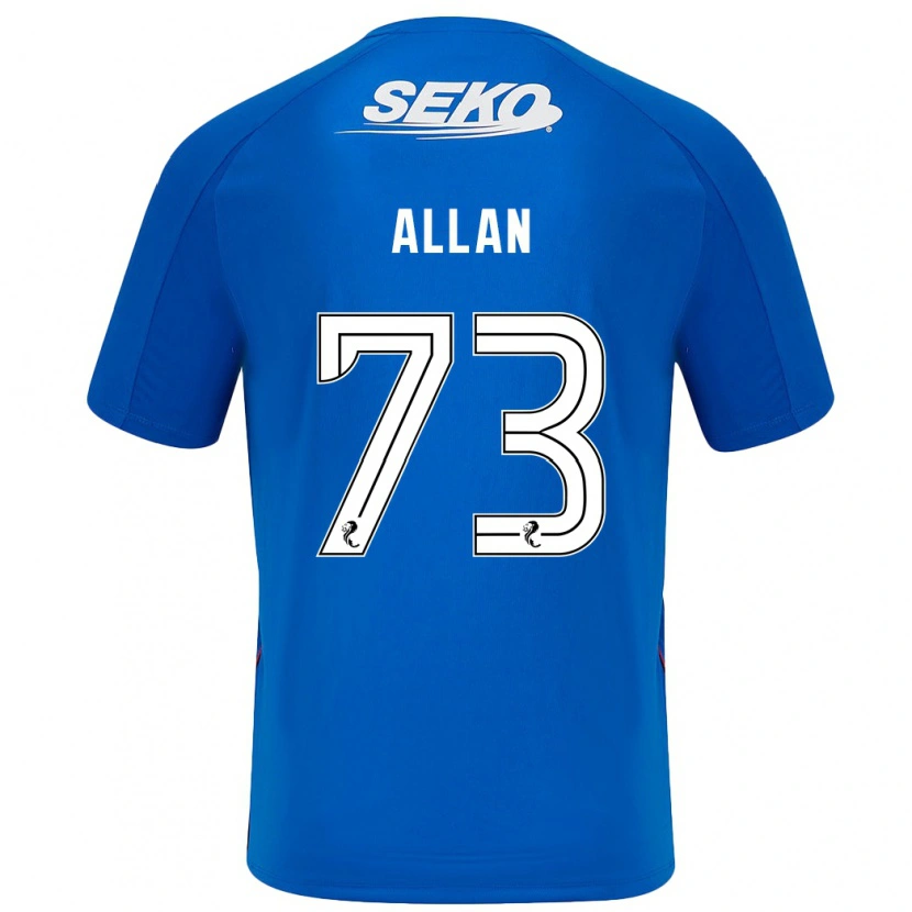 Danxen Enfant Maillot Connor Allan #73 Bleu Foncé Tenues Domicile 2024/25 T-Shirt