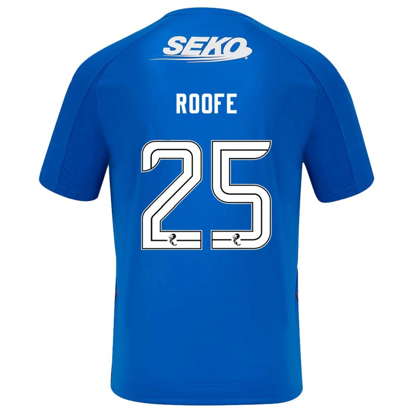 Danxen Enfant Maillot Kemar Roofe #25 Bleu Foncé Tenues Domicile 2024/25 T-Shirt