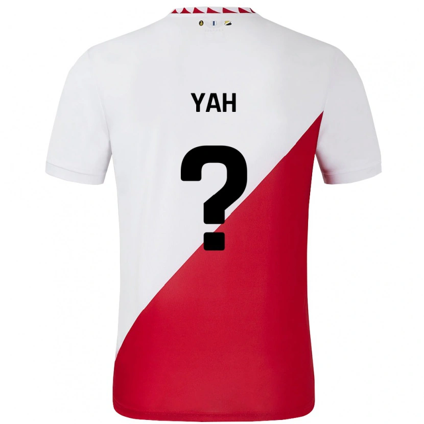 Danxen Enfant Maillot Gibson Yah #0 Blanc Rouge Tenues Domicile 2024/25 T-Shirt