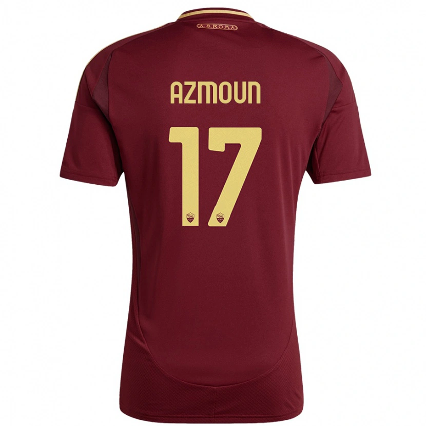 Danxen Enfant Maillot Sardar Azmoun #17 Rouge Brun Or Tenues Domicile 2024/25 T-Shirt