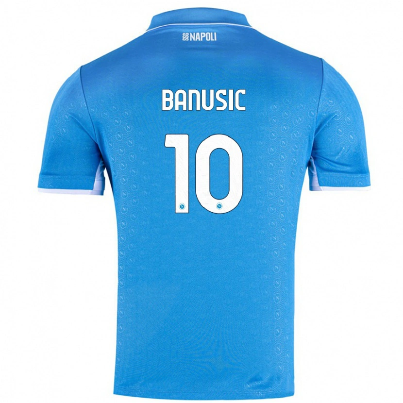 Danxen Enfant Maillot Marija Banušić #10 Bleu Ciel Tenues Domicile 2024/25 T-Shirt