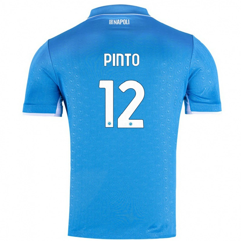 Danxen Enfant Maillot Ciro Pinto #12 Bleu Ciel Tenues Domicile 2024/25 T-Shirt