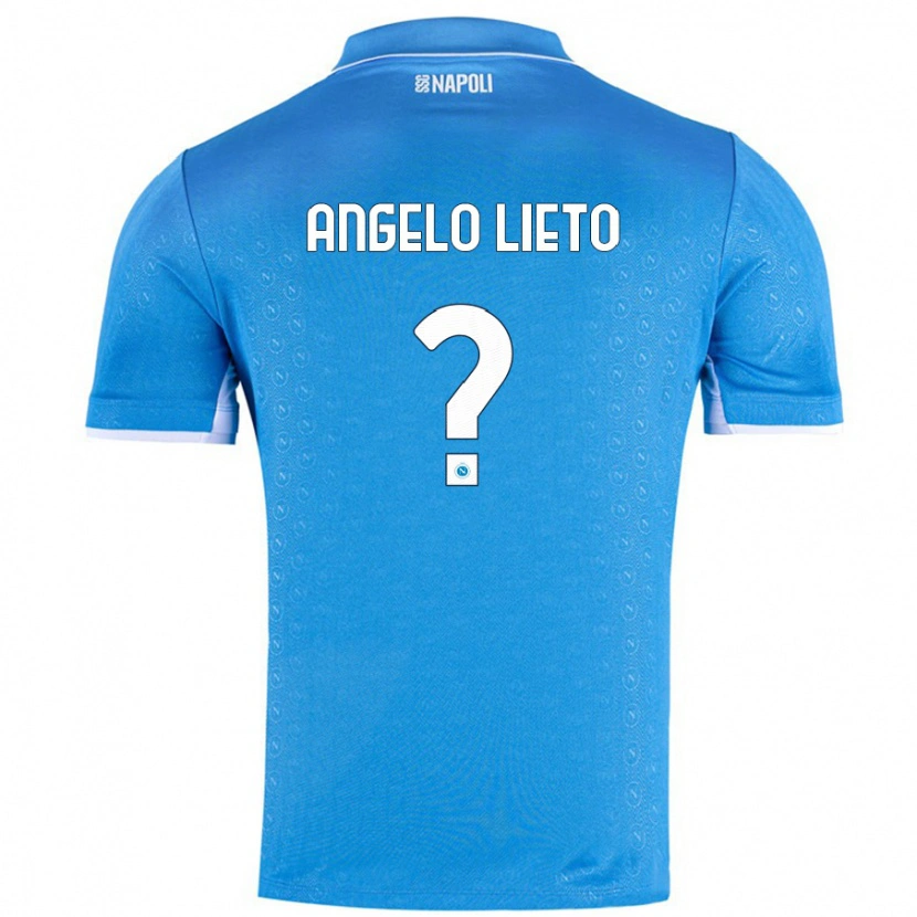 Danxen Enfant Maillot Angelo Lieto #0 Bleu Ciel Tenues Domicile 2024/25 T-Shirt