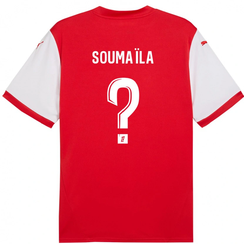 Danxen Enfant Maillot Soumaïla Sylla #0 Rouge Blanc Tenues Domicile 2024/25 T-Shirt