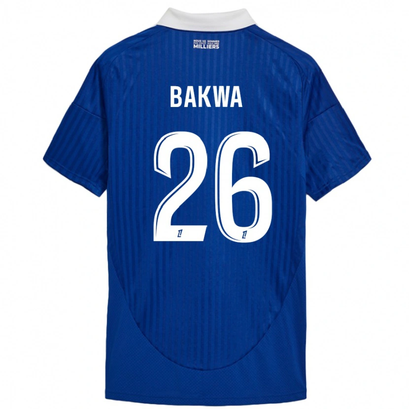 Danxen Enfant Maillot Dilane Bakwa #26 Bleu Blanc Tenues Domicile 2024/25 T-Shirt