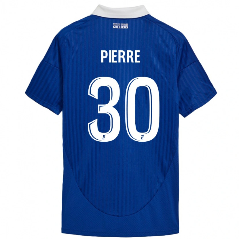 Danxen Enfant Maillot Alexandre Pierre #30 Bleu Blanc Tenues Domicile 2024/25 T-Shirt