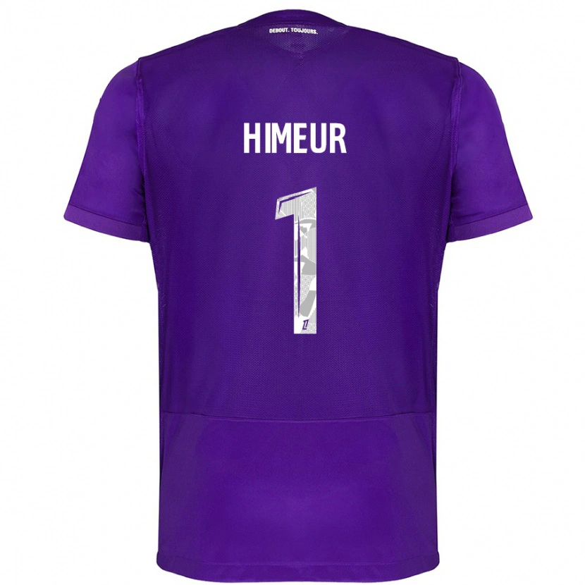 Danxen Enfant Maillot Thomas Himeur #1 Violet Blanc Tenues Domicile 2024/25 T-Shirt