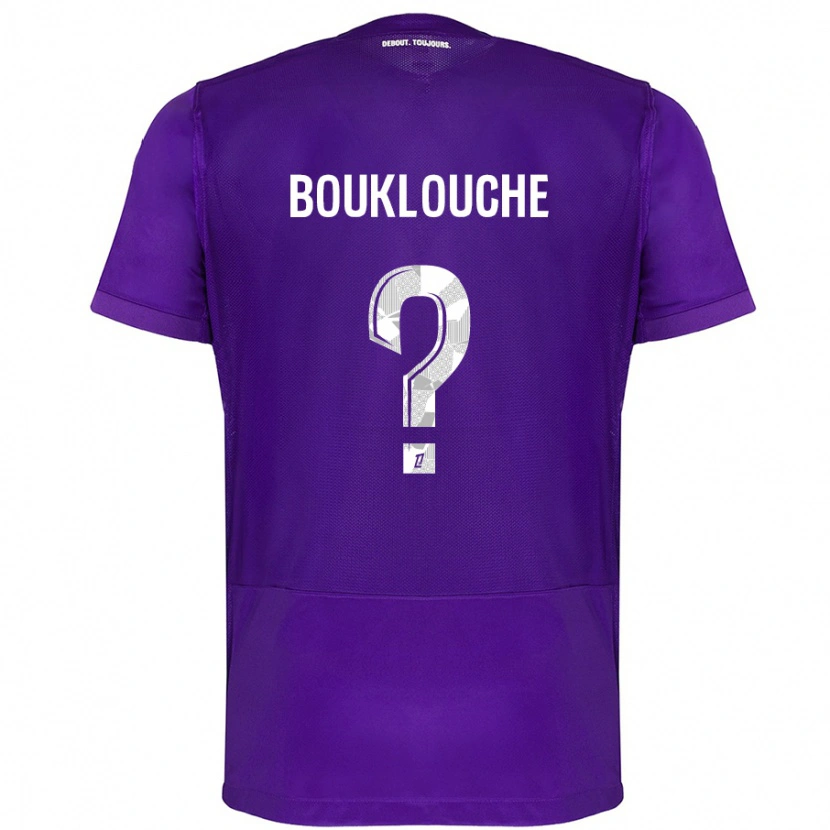 Danxen Enfant Maillot Kelyan Bouklouche #0 Violet Blanc Tenues Domicile 2024/25 T-Shirt