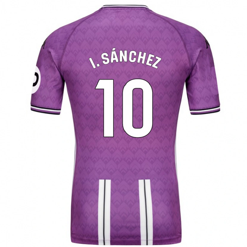 Danxen Enfant Maillot Iván Sánchez #10 Violet Blanc Tenues Domicile 2024/25 T-Shirt