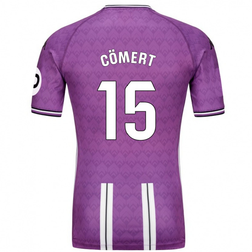 Danxen Enfant Maillot Eray Cömert #15 Violet Blanc Tenues Domicile 2024/25 T-Shirt