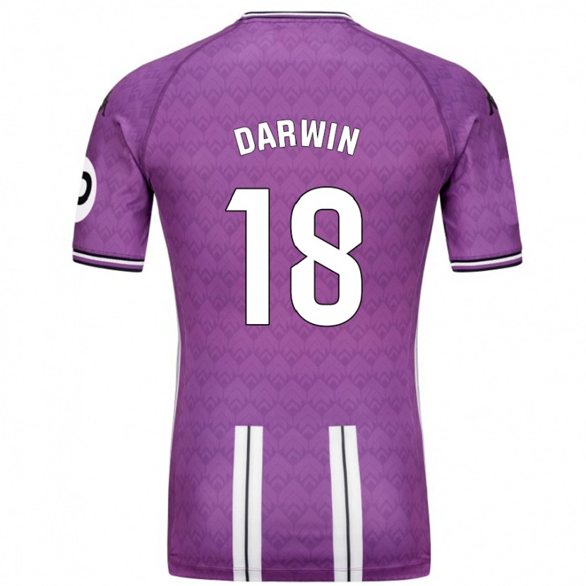 Danxen Enfant Maillot Darwin Machís #18 Violet Blanc Tenues Domicile 2024/25 T-Shirt