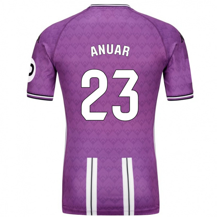 Danxen Enfant Maillot Anuar #23 Violet Blanc Tenues Domicile 2024/25 T-Shirt