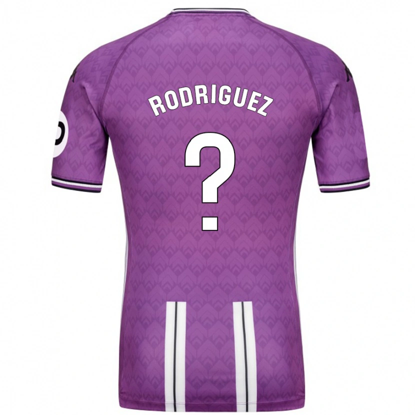 Danxen Enfant Maillot Gabriel Rodríguez #0 Violet Blanc Tenues Domicile 2024/25 T-Shirt