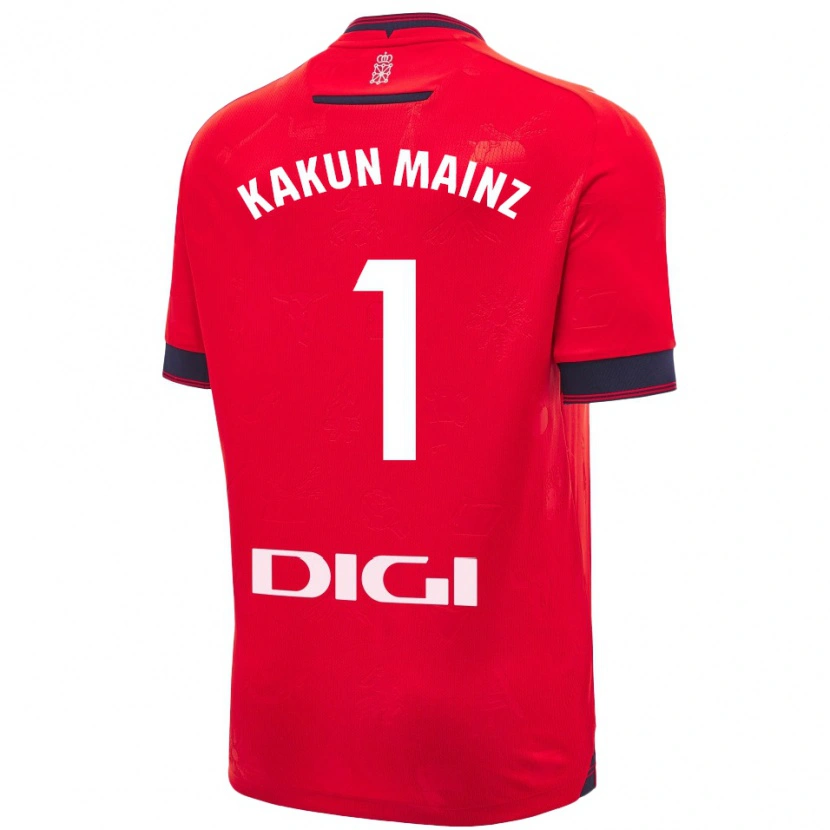 Danxen Enfant Maillot Kakun Mainz #1 Rouge Blanc Tenues Domicile 2024/25 T-Shirt