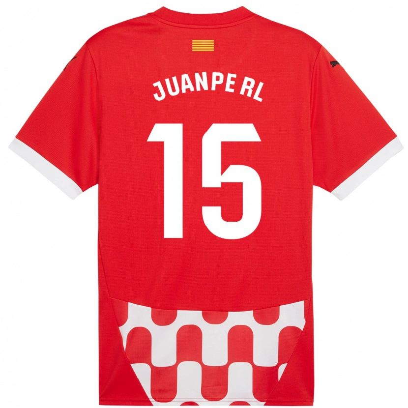 Danxen Enfant Maillot Juanpe #15 Rouge Blanc Tenues Domicile 2024/25 T-Shirt