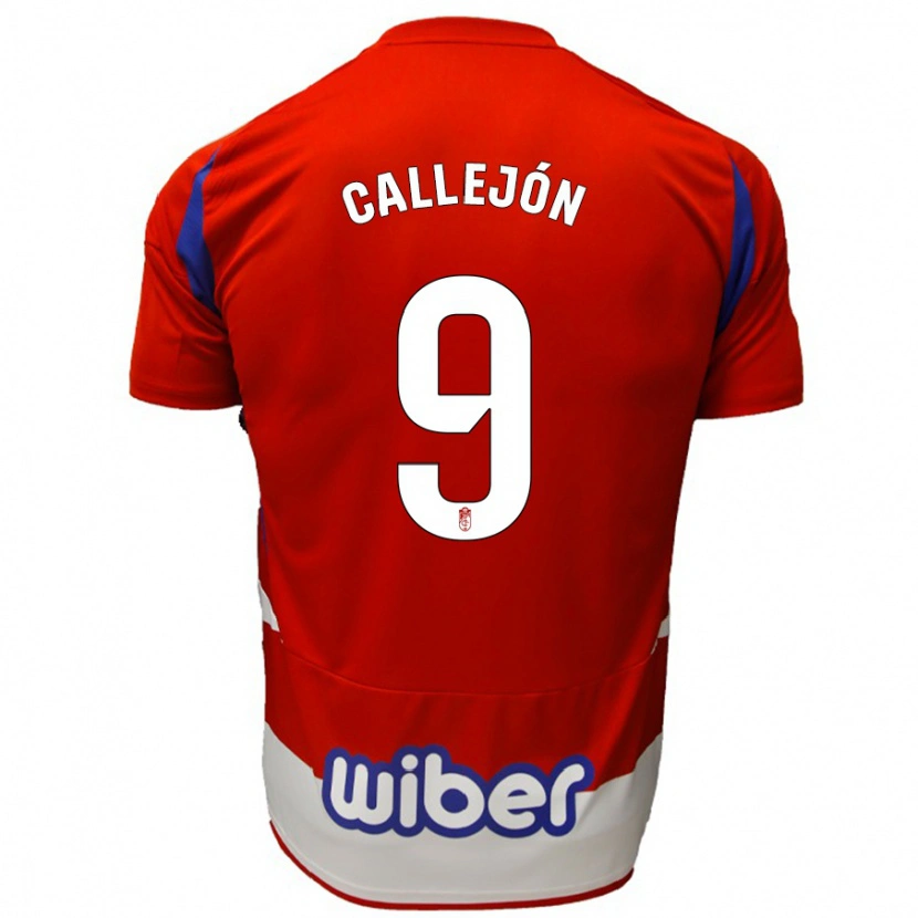 Danxen Enfant Maillot José Callejón #9 Rouge Blanc Bleu Tenues Domicile 2024/25 T-Shirt