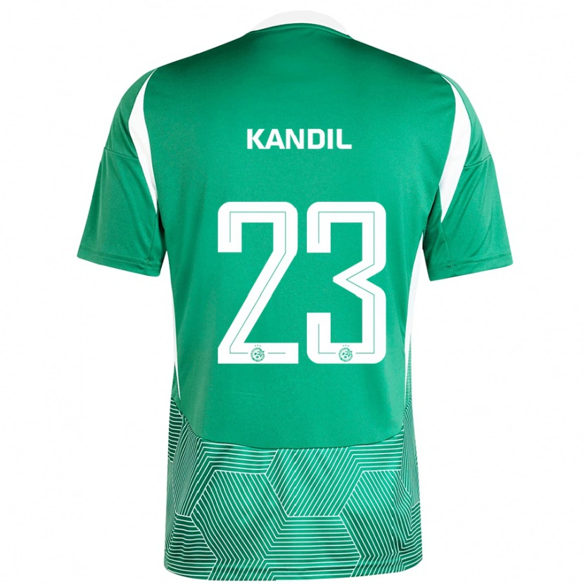 Danxen Enfant Maillot Maor Kandil #23 Vert Blanc Tenues Domicile 2024/25 T-Shirt