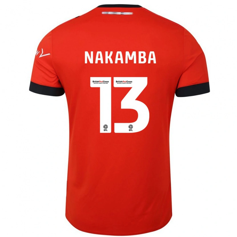 Danxen Enfant Maillot Marvelous Nakamba #13 Orange Noir Tenues Domicile 2024/25 T-Shirt