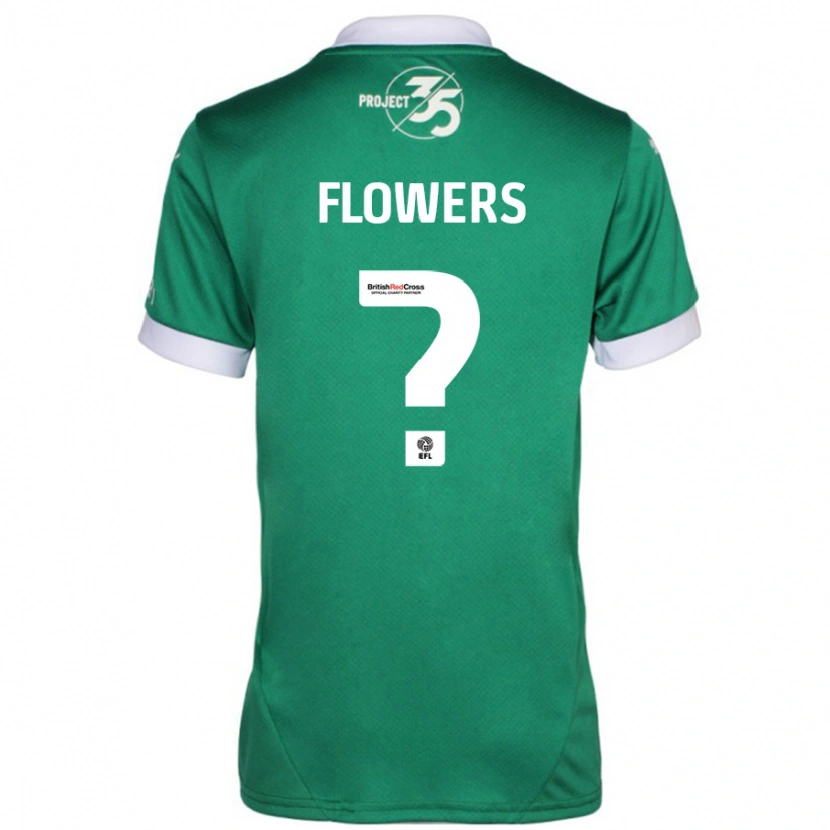 Danxen Enfant Maillot Lewis Flowers #0 Vert Blanc Tenues Domicile 2024/25 T-Shirt