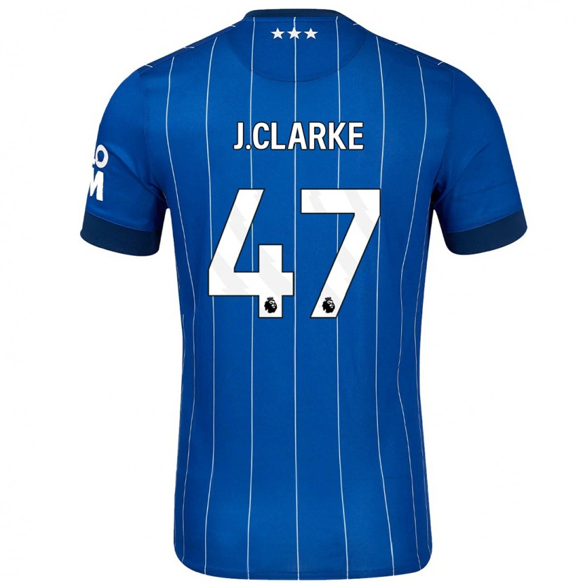 Danxen Enfant Maillot Jack Clarke #47 Bleu Marine Tenues Domicile 2024/25 T-Shirt