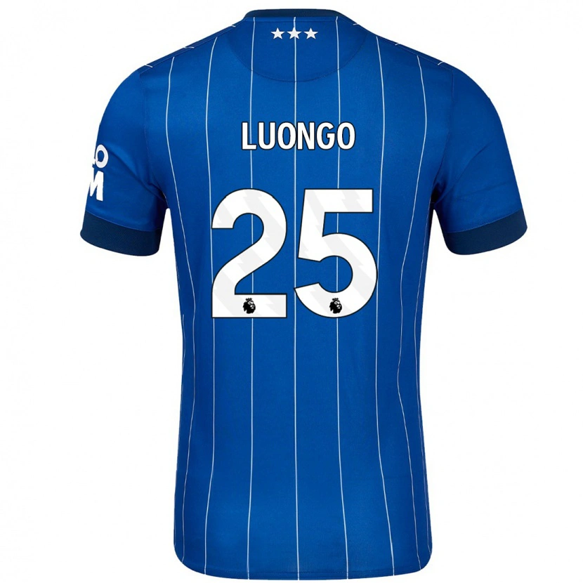 Danxen Enfant Maillot Massimo Luongo #25 Bleu Marine Tenues Domicile 2024/25 T-Shirt