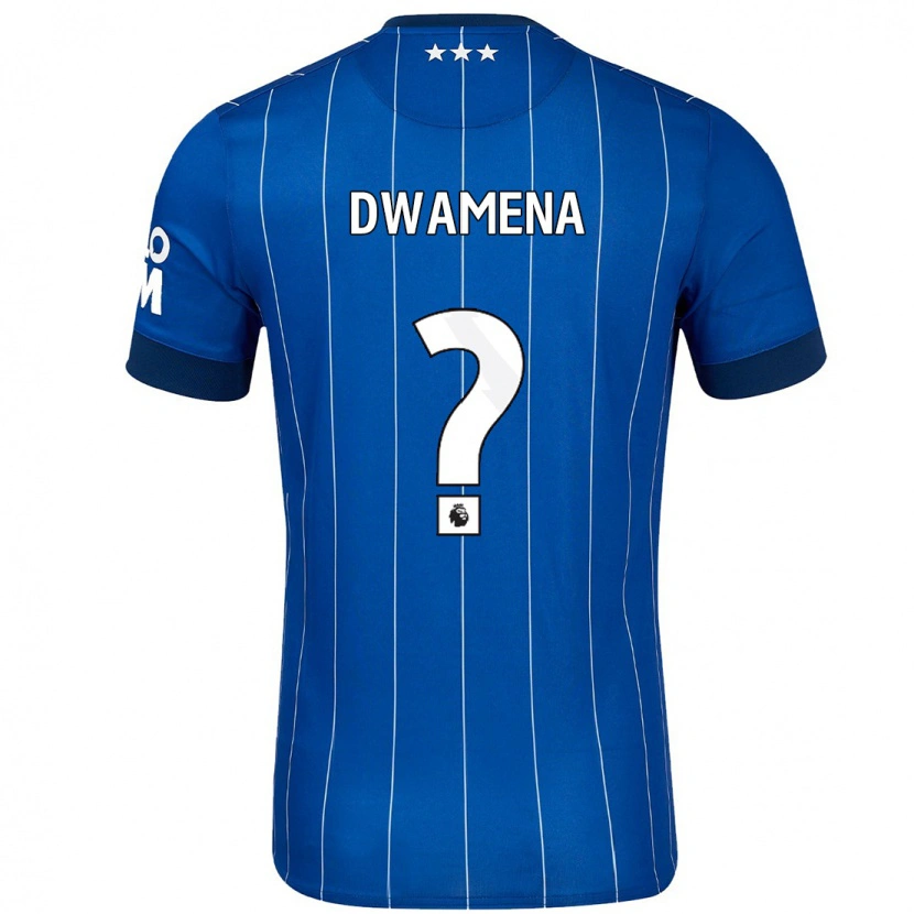 Danxen Enfant Maillot Nick Nkansa-Dwamena #0 Bleu Marine Tenues Domicile 2024/25 T-Shirt