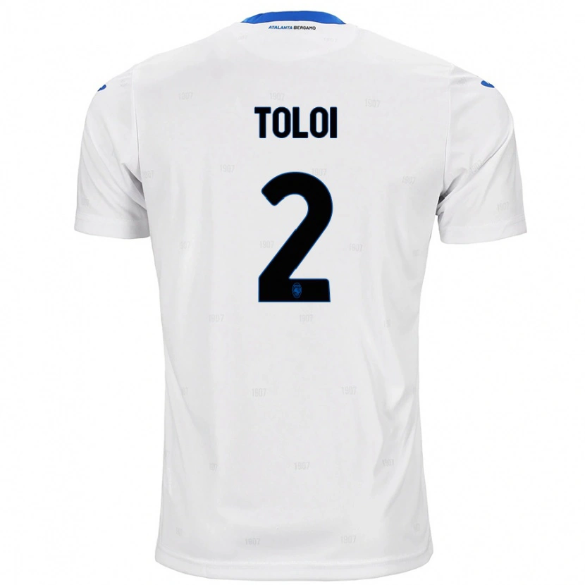 Danxen Enfant Maillot Rafael Tolói #2 Blanc Tenues Extérieur 2024/25 T-Shirt