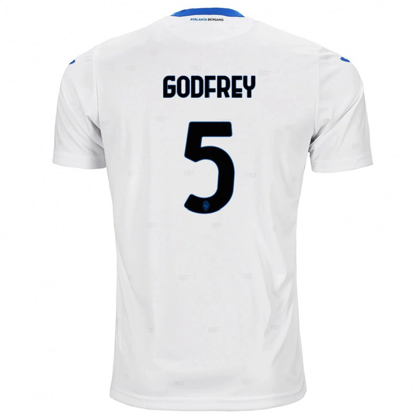 Danxen Enfant Maillot Ben Godfrey #5 Blanc Tenues Extérieur 2024/25 T-Shirt