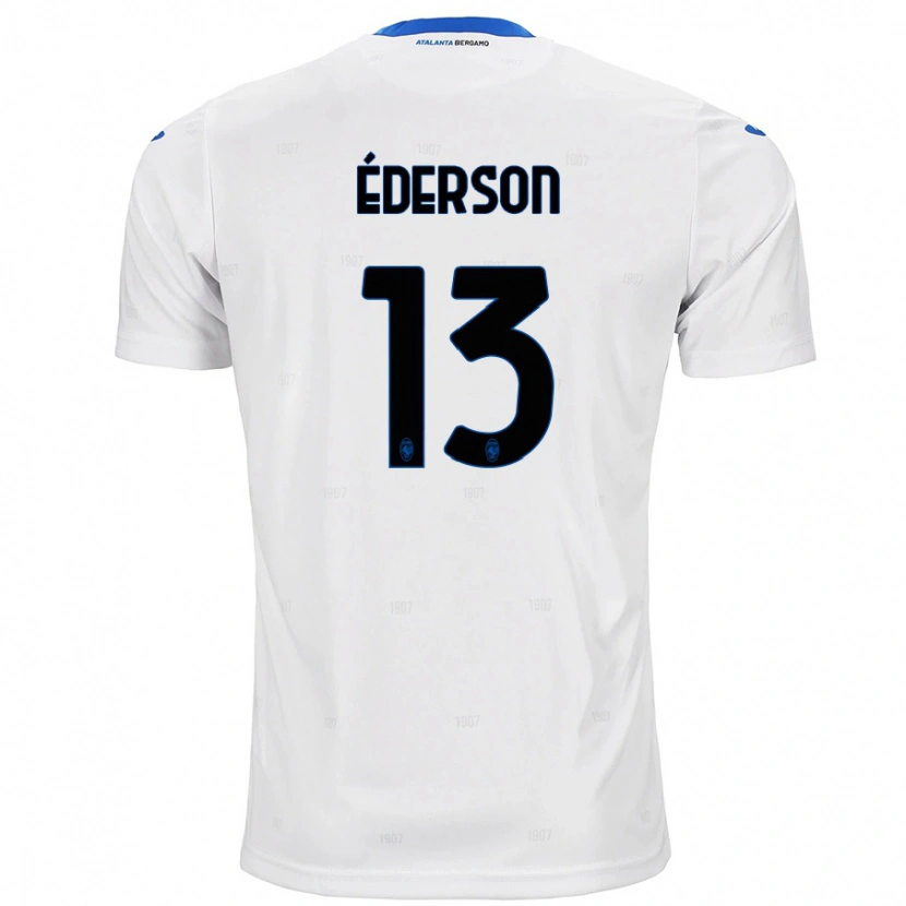 Danxen Enfant Maillot Éderson #13 Blanc Tenues Extérieur 2024/25 T-Shirt