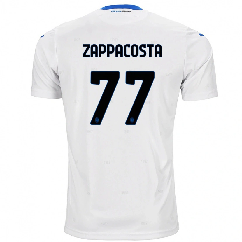 Danxen Enfant Maillot Davide Zappacosta #77 Blanc Tenues Extérieur 2024/25 T-Shirt